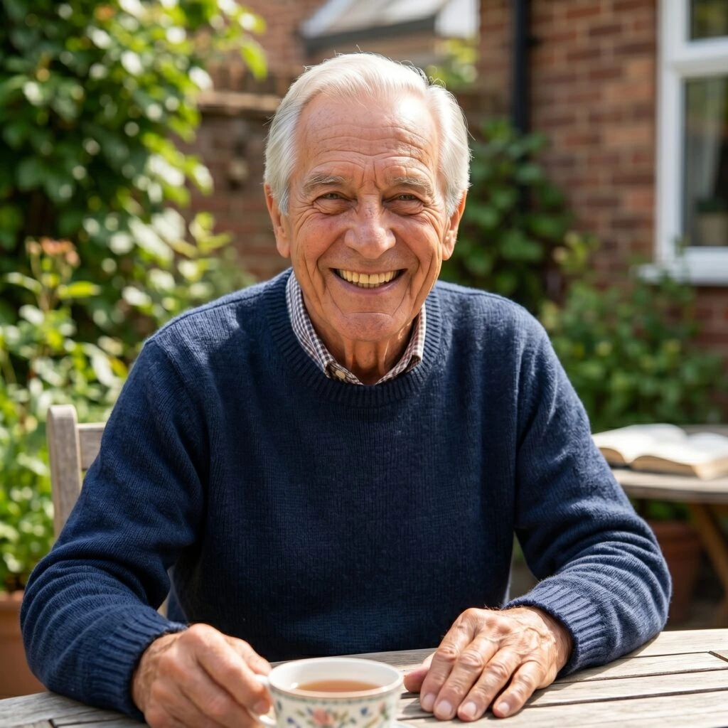 Older adult enjoying everyday life